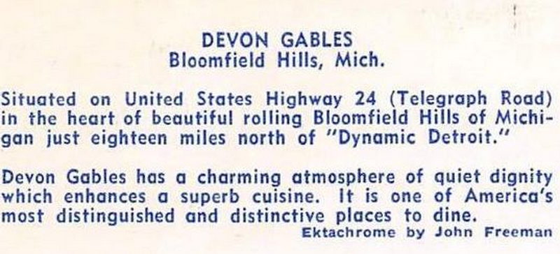 Devon Gables (Port O Three) - Vintage Postcard